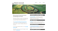 Desktop Screenshot of historic-cornwall.org.uk