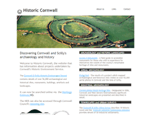 Tablet Screenshot of historic-cornwall.org.uk